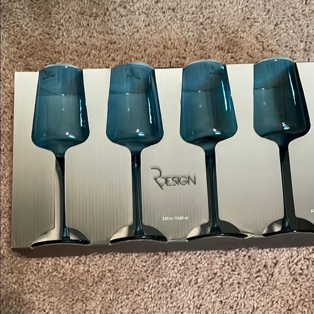 RDesign Blue Modern Drinkware Set